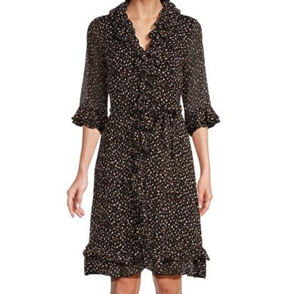 Tommy Hilfiger Ruffled Chiffon Dress